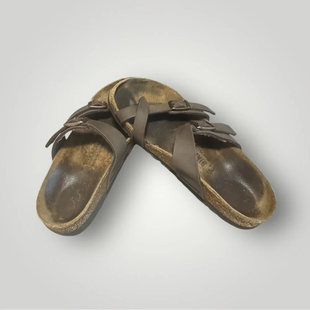 Birkenstock Mayari Sandals Women’s 5-5.5 Brown Birko-Flor Boho Beach Toe Loop